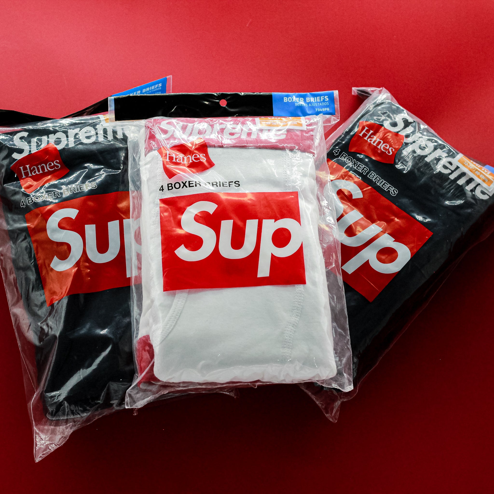 Supreme Hanes Boxer Briefs (4 Pack) White Men's - SS18-FW22 - US