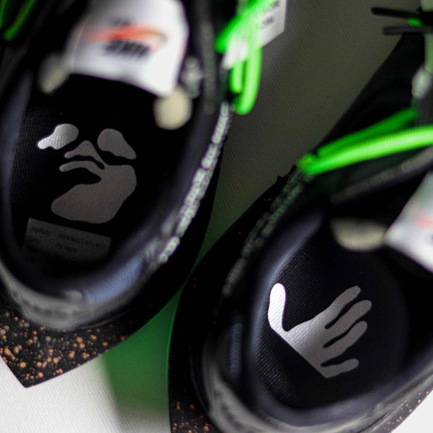 Nike Blazer Low Off white Black-electro-green